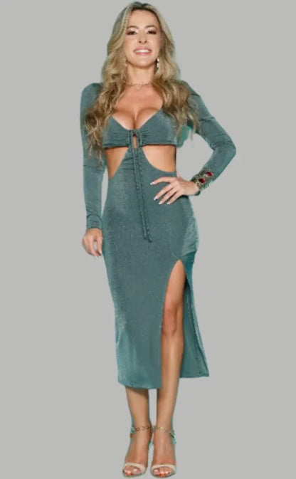 Vestido midi de fiesta