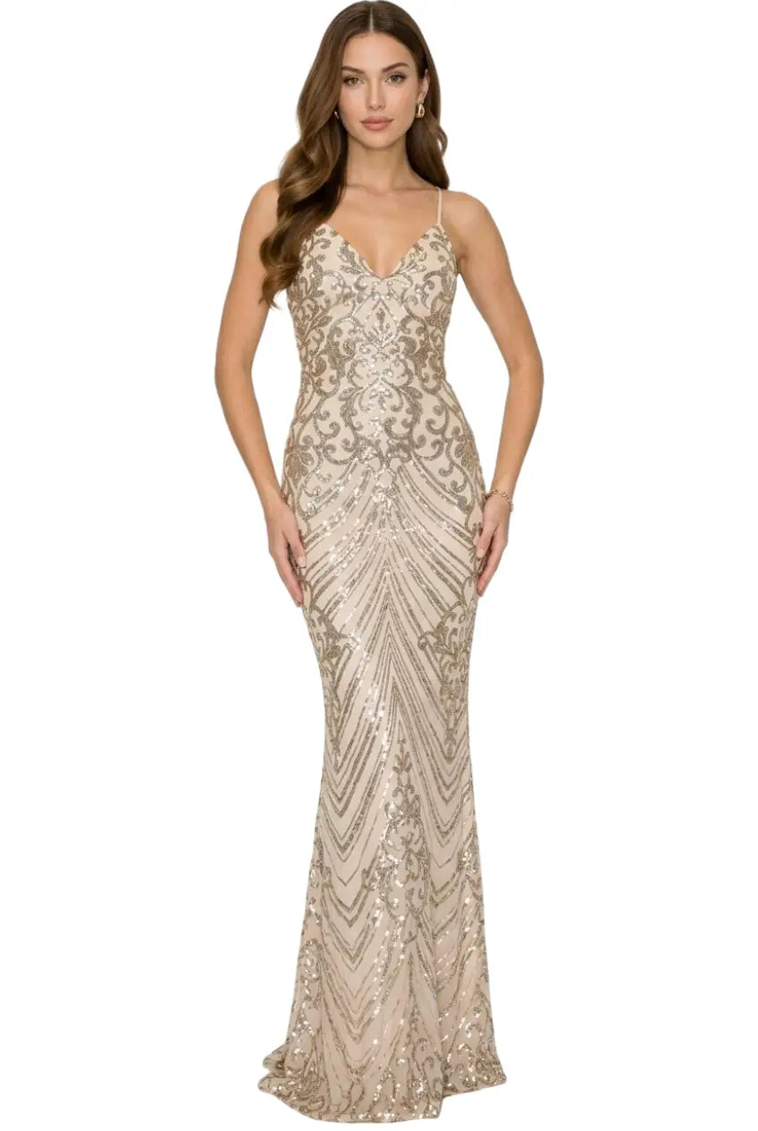 Vestido para grado de noche - Ref: CD30177-310