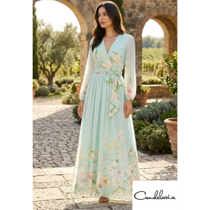 Vestido largo de moda invitada - Ref: DM4835-280