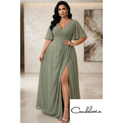 Vestido para matrimonio curvy - MF25297P-290