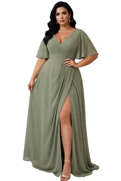 Vestido para matrimonio curvy - MF25297P-290