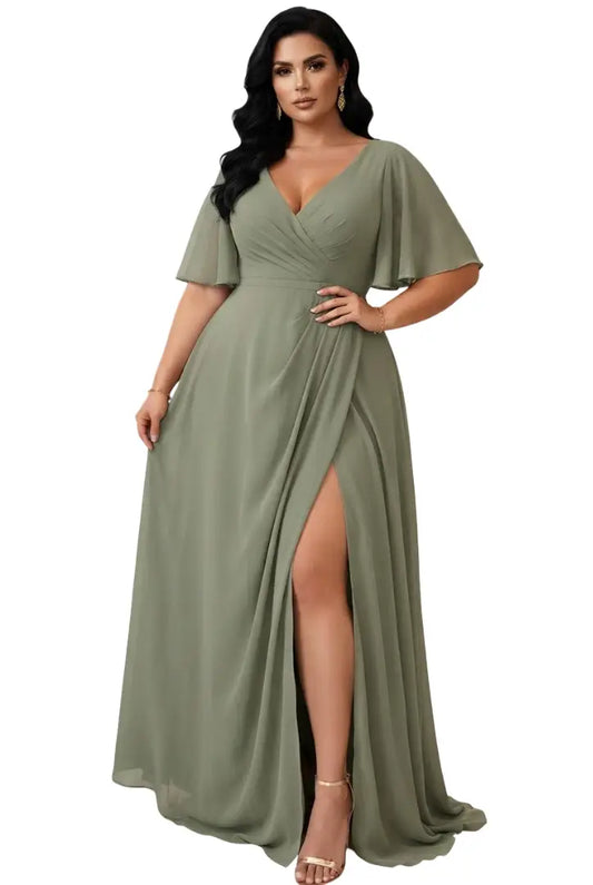 Vestido para matrimonio curvy - MF25297P-290