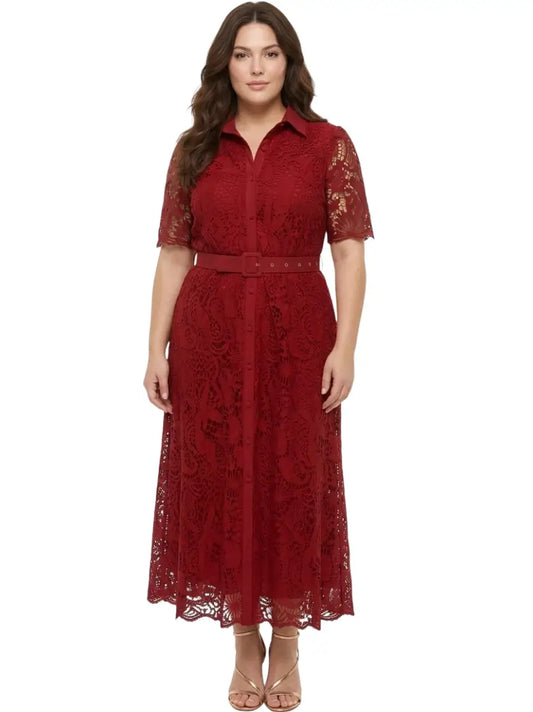 Vestido corto plus con piedra - Ref: 0197-220