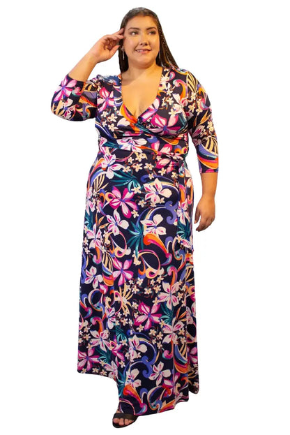 Vestido plus mujer - Diana