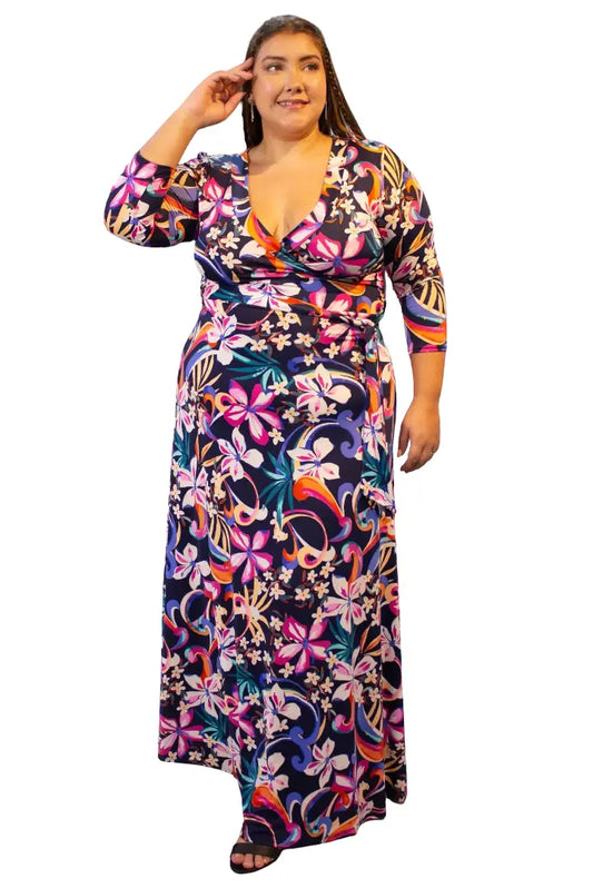 Vestido plus mujer - Diana