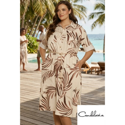 Vestido corto plus estilo relajado - Ref: K60112-170