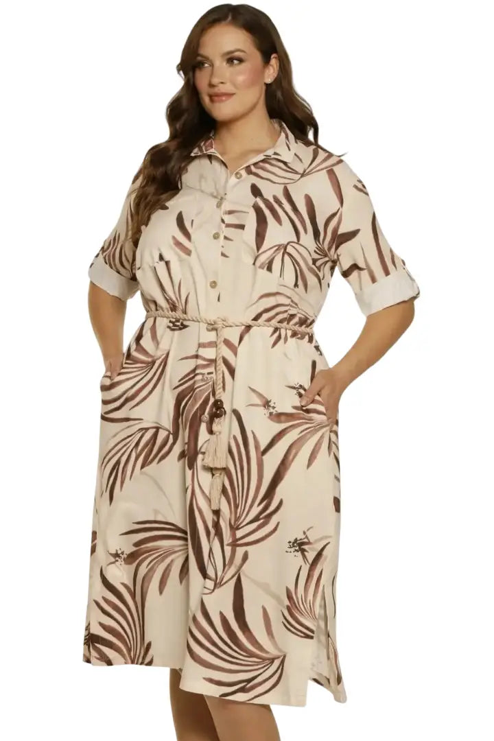 Vestido corto plus estilo relajado - Ref: K60112-170