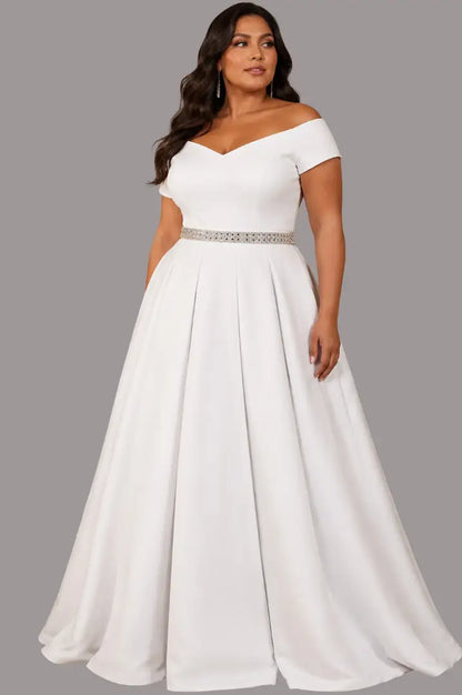 Vestido plus para fotos de compromiso - Ref: 8172-300