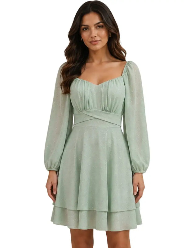 Vestidos con escarcha - Ref: 3103-210 | Verde | PLU 63001 63002 63003