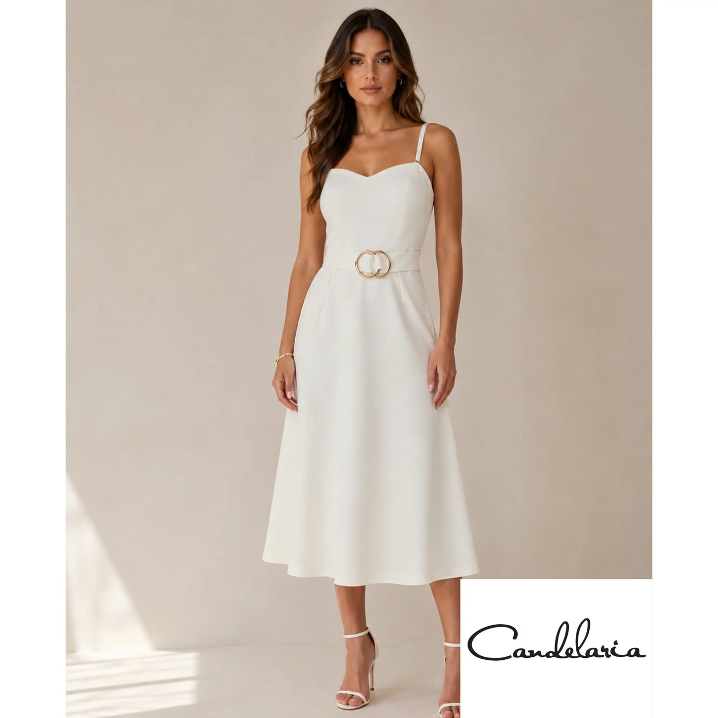 Vestidos con hebilla en la cintura - Ref: 1154140-180