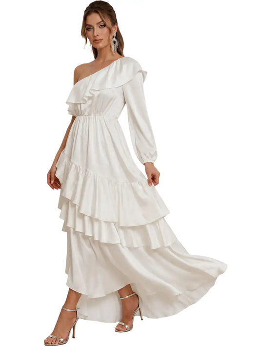 Vestido solo hombro - Ref: 14033-190