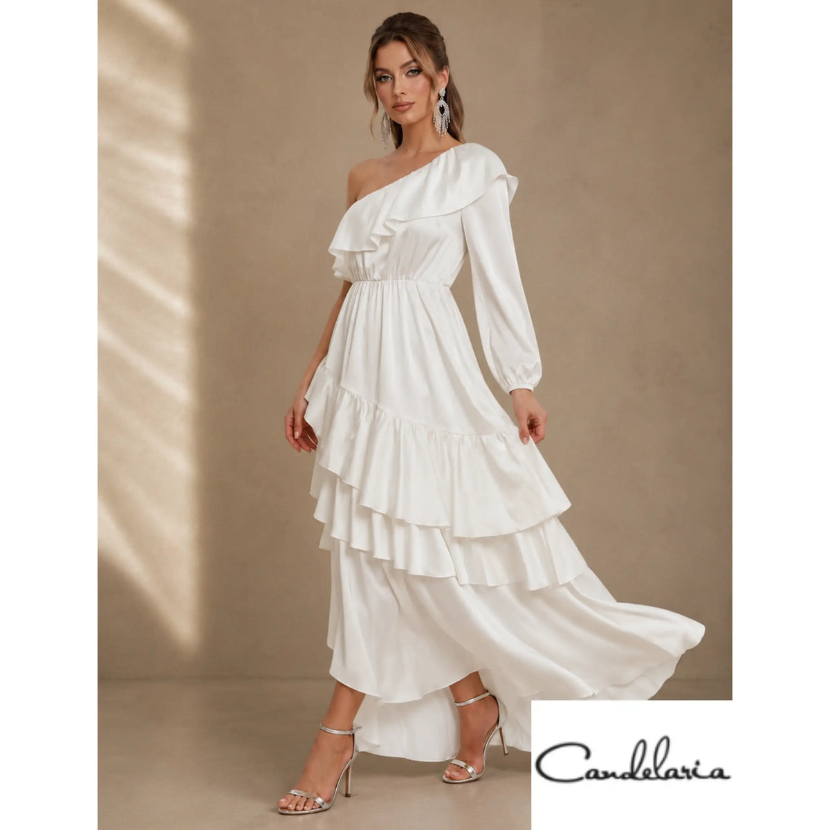 Vestido solo hombro - Ref: 14033-190