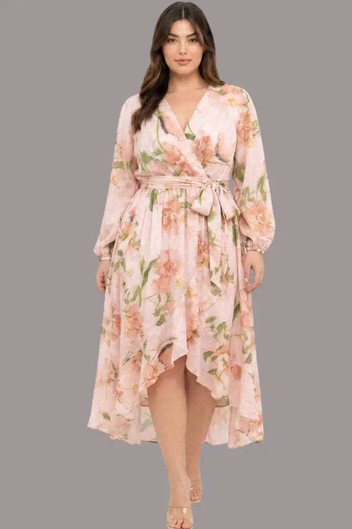 Vestidos plus cola de pato - Ref: DM4900X-225