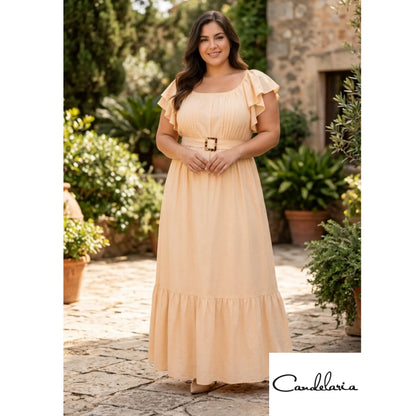 Vestidos plus largos bonitos - Ref: 211077183-230