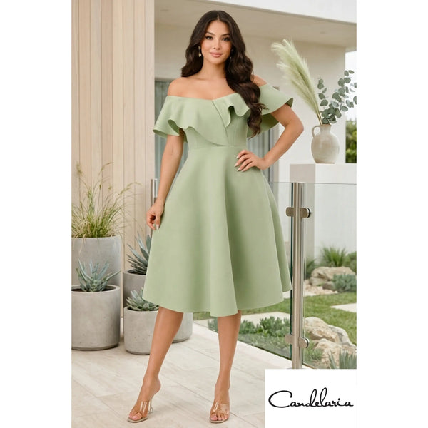 Vestido verde menta - Ref: D95272-230