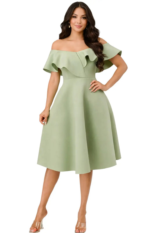 Vestido verde menta - Ref: D95272-230