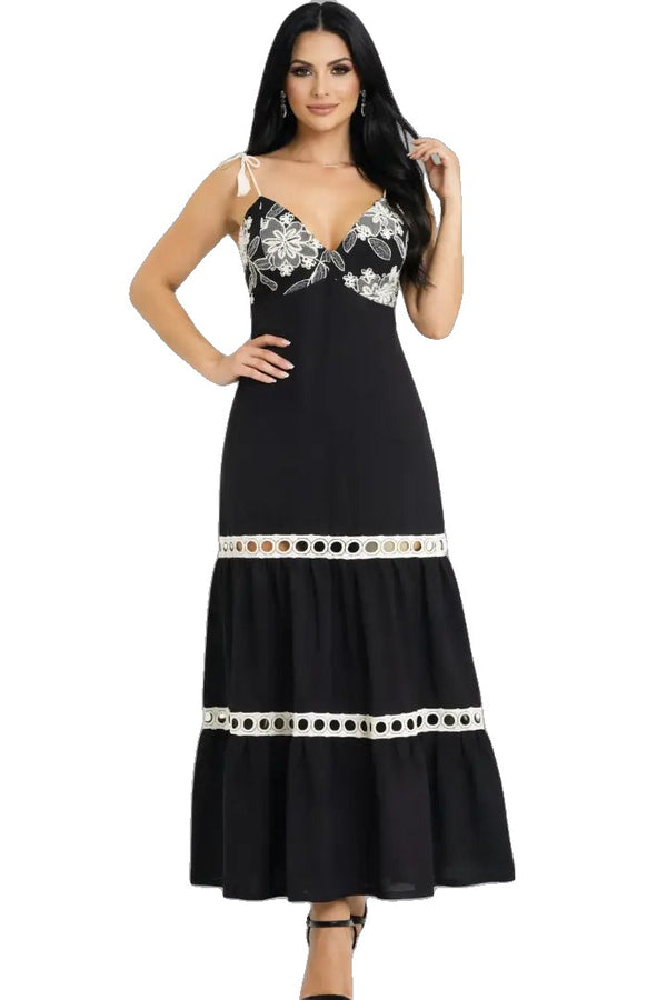 Vestido casual bordado - Ref: 1196376-200