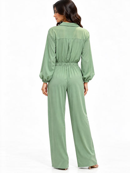 CASUAL ENTERIZO M/L CUELLO  VERDE  L