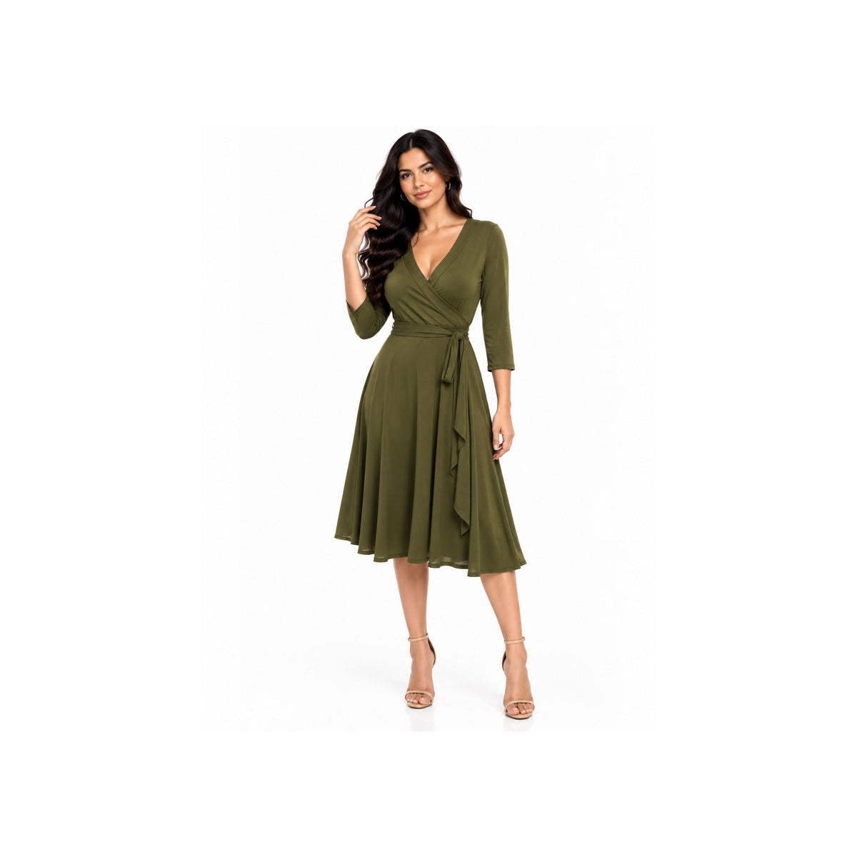 CASUAL VC,FE,M/L LYCRA VERDE MILITAR   M