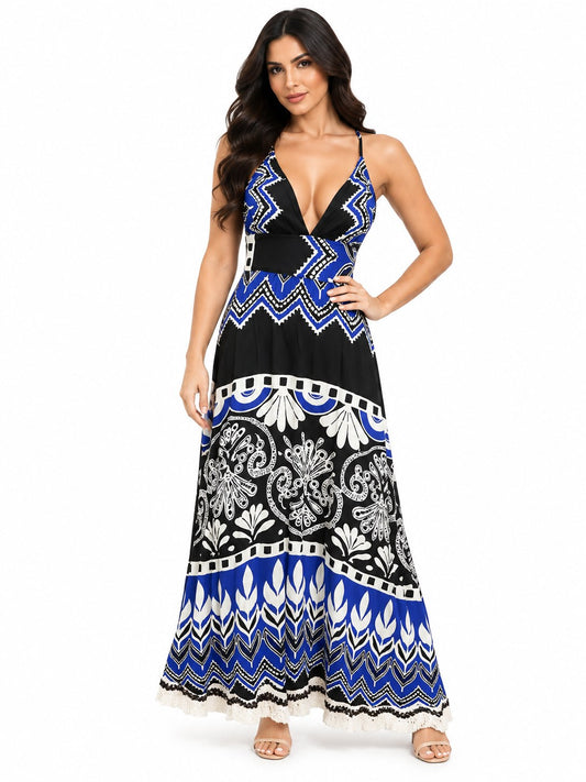 CASUAL VL.ARABEZCOS AZULES FLECOS   6