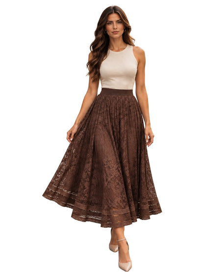 FALDA L.BLONDA CAFE TALLA UNICA