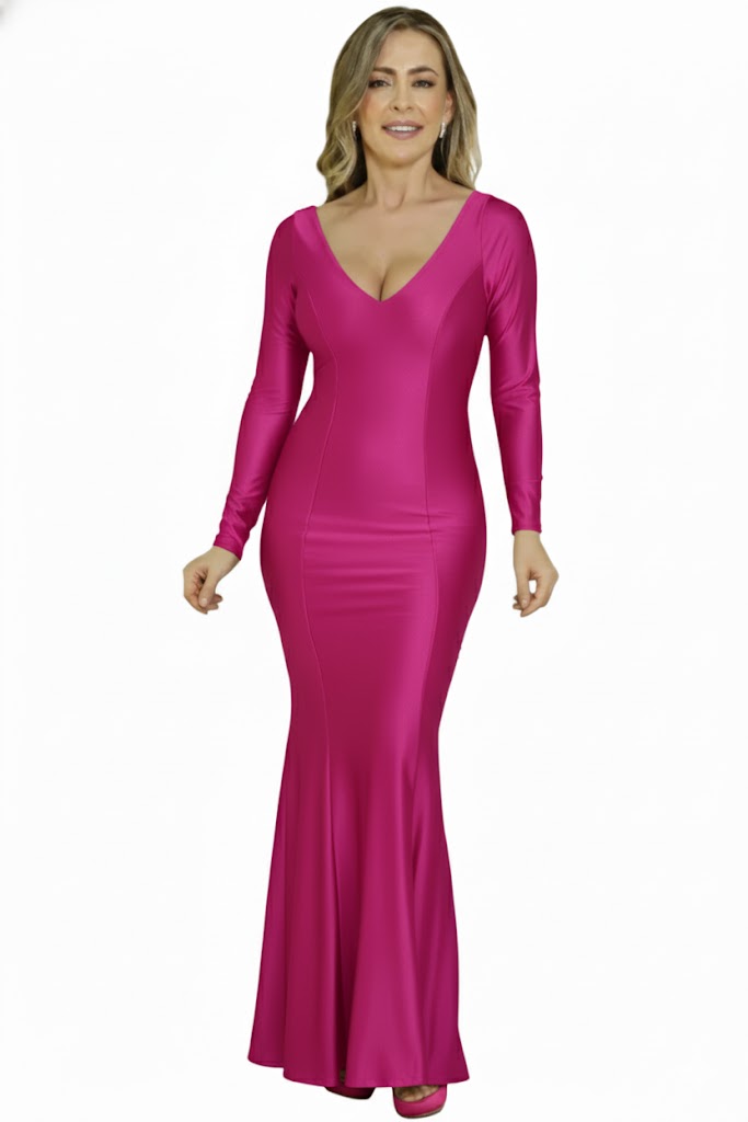 Vestido largo ejecutivo mujer para oficina