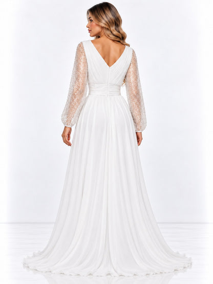 GLAM ENTE. M/L LENTEJUELA BLANCO   M