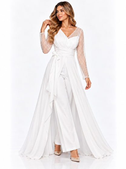 GLAM ENTE. M/L LENTEJUELA BLANCO   M