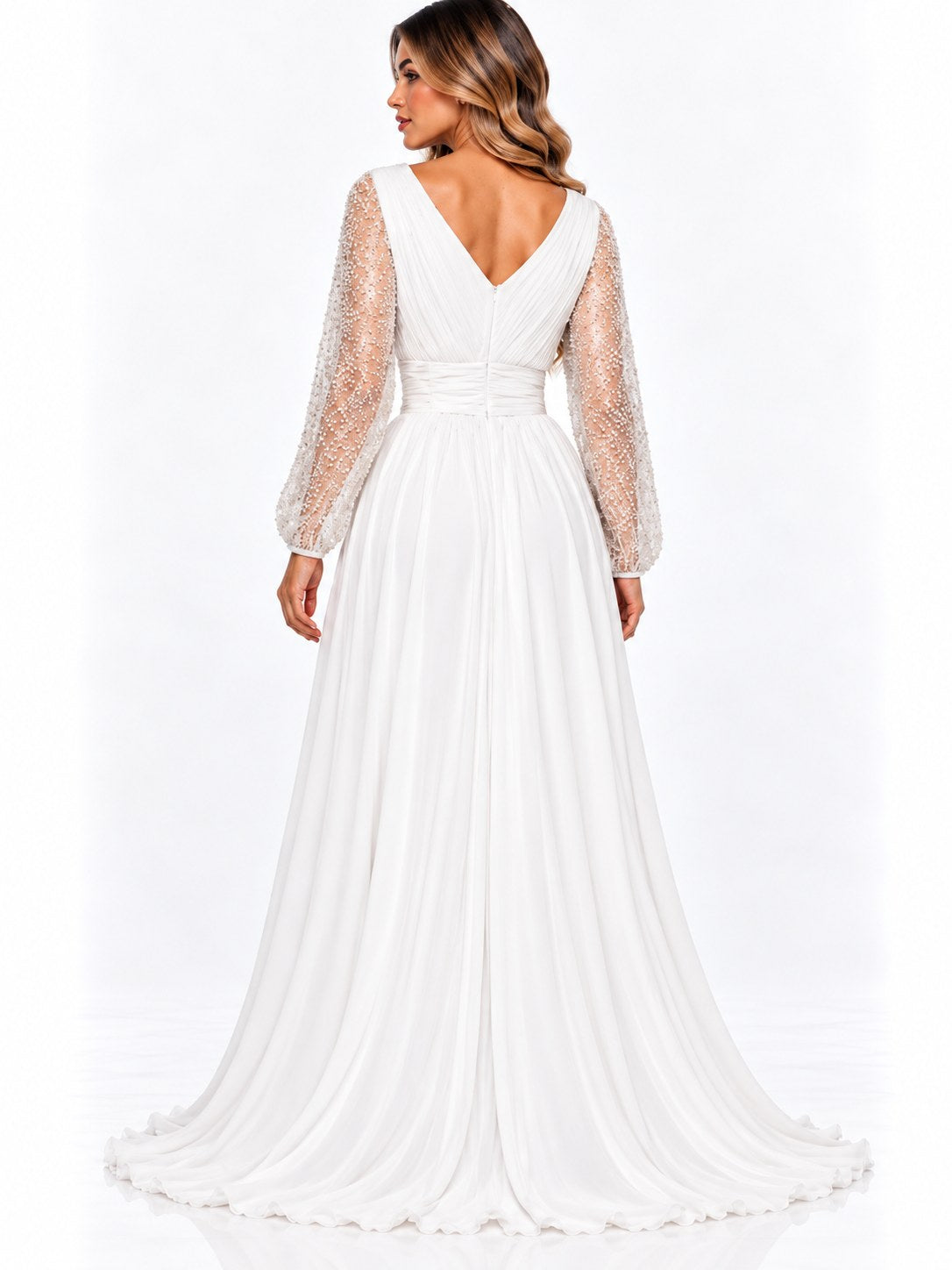 GLAM ENTE. M/L LENTEJUELA BLANCO   M