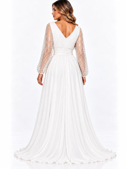 GLAM ENTE. M/L LENTEJUELA BLANCO   M
