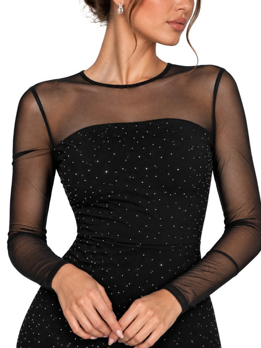 GLAM V.C. M/L PUNTOS PIEDRAS NEGRO    S