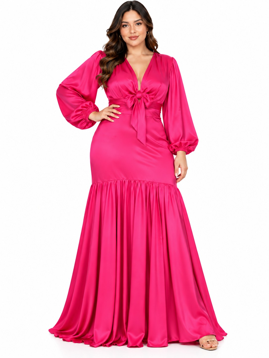 GLAM VL-M/L ABIERTO  SATIN FUCSIA   XL