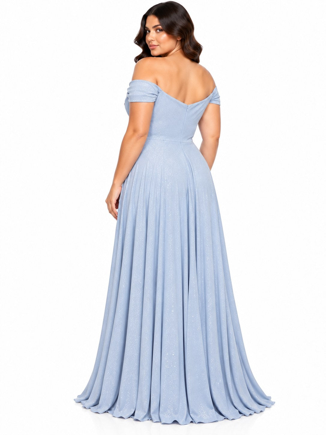 GLAM VL.BANDEJA GLITER  AZUL CIELO     XL