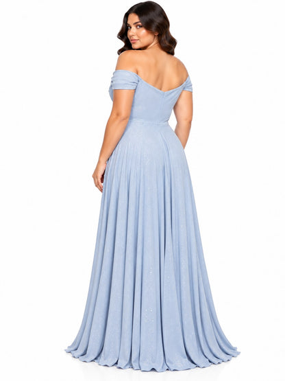 GLAM VL.BANDEJA GLITER  AZUL CIELO     XL
