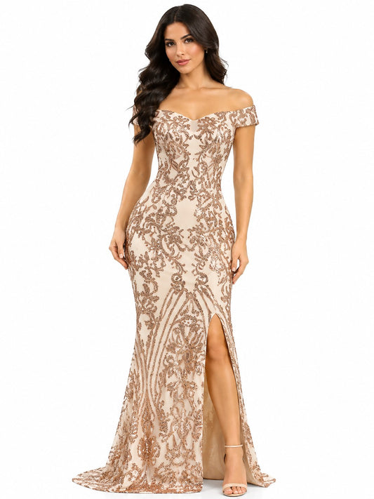 GLAM, VL.LENTEJUELAS DORADO   L