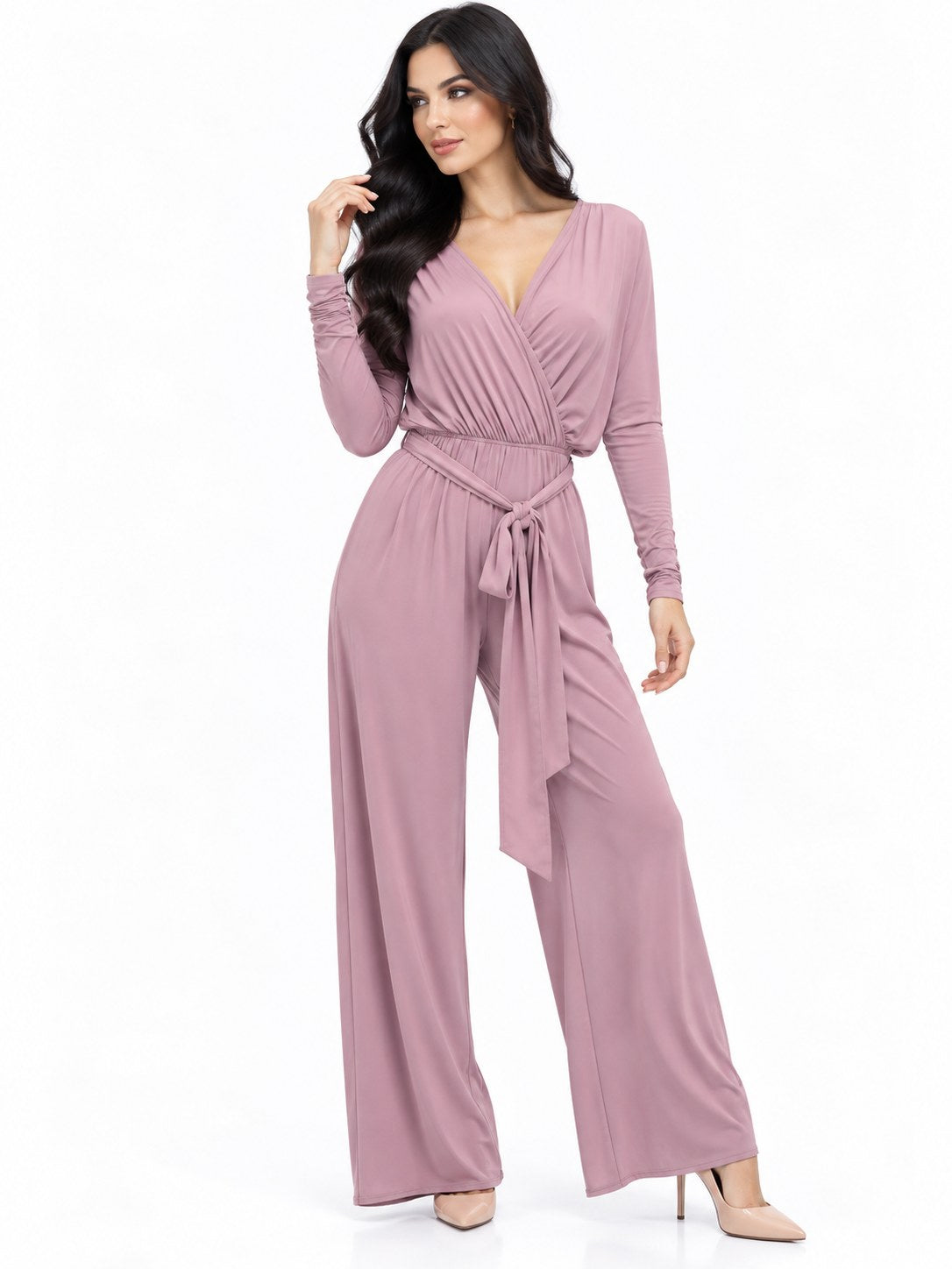 V LARGO LYCRA ROSA  M
