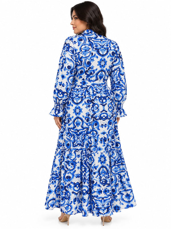 V.LARGO BOLERO FLORES AZULES M/L     16