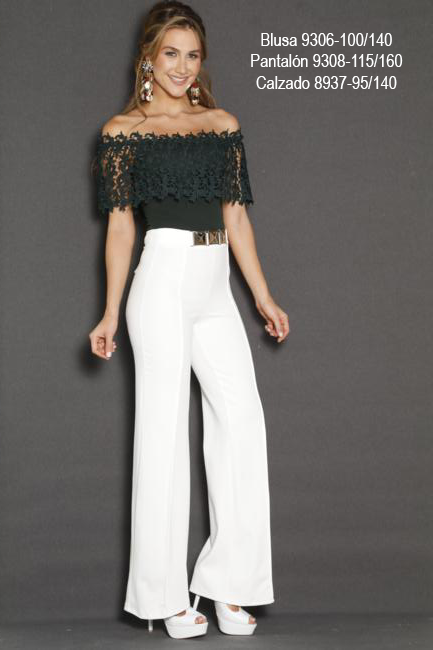 BLUSA ENCAJE NEGRO