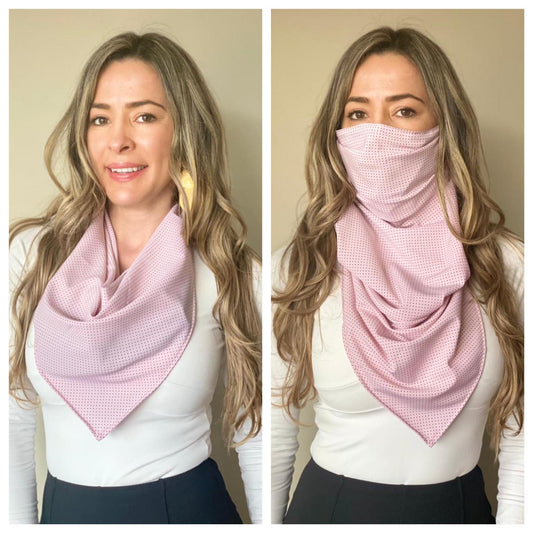 PINK PASHMINA MASK