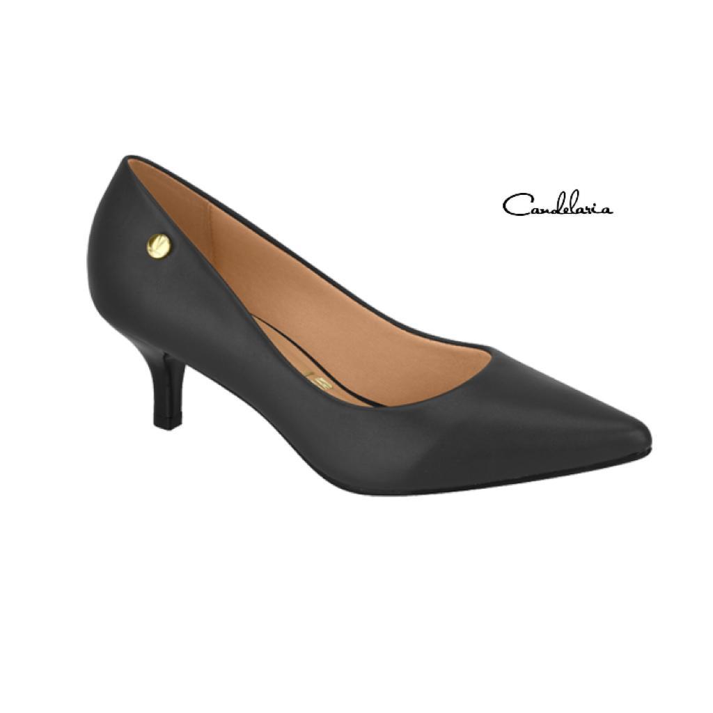 STILETTO Pelica Black Low Heel