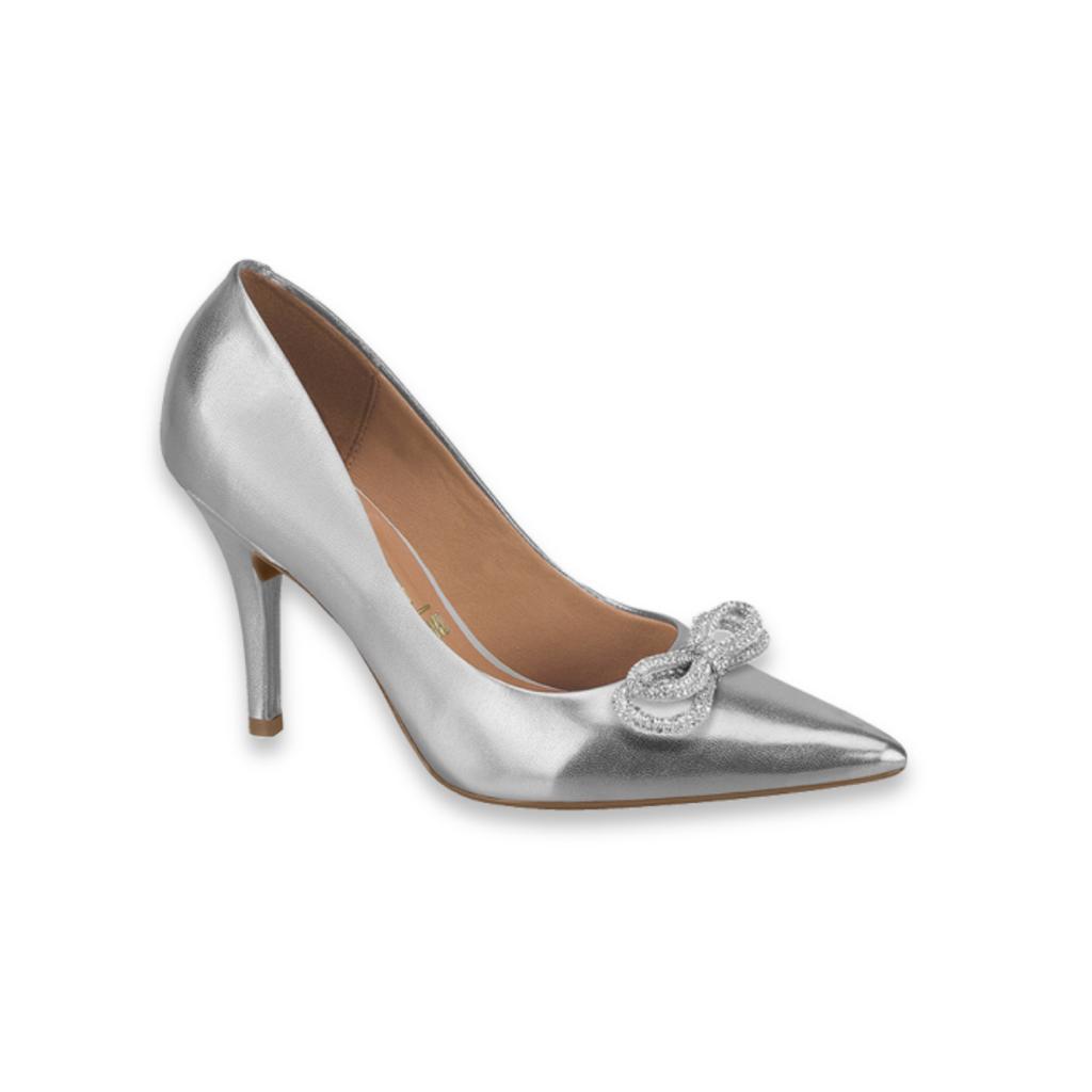 STILETO METAL GLAMOUR PLATEADO